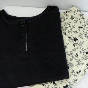 NEW Ladies Plus 3XL 30/32 100% Cotton Black/Cream